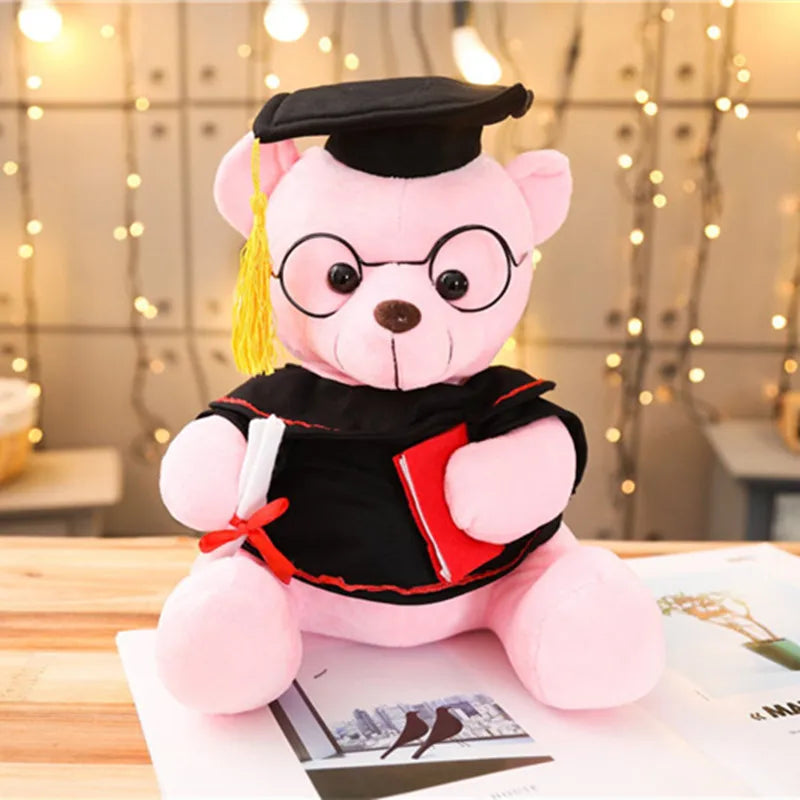 Graduation Gift - Doctor Bear Plush Toy with Glasses & Cap