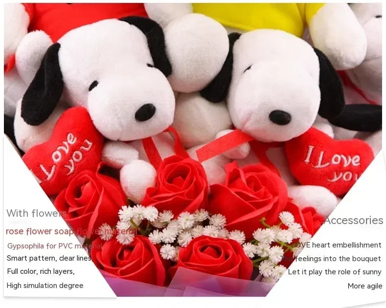 Plush Puppies Bouquet Gift - Graduation, Birthday & Mother's Day