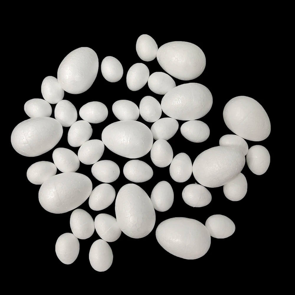 DIY Plastic Easter Eggs for Painting - White Craft Eggs for Kids Easter Activities