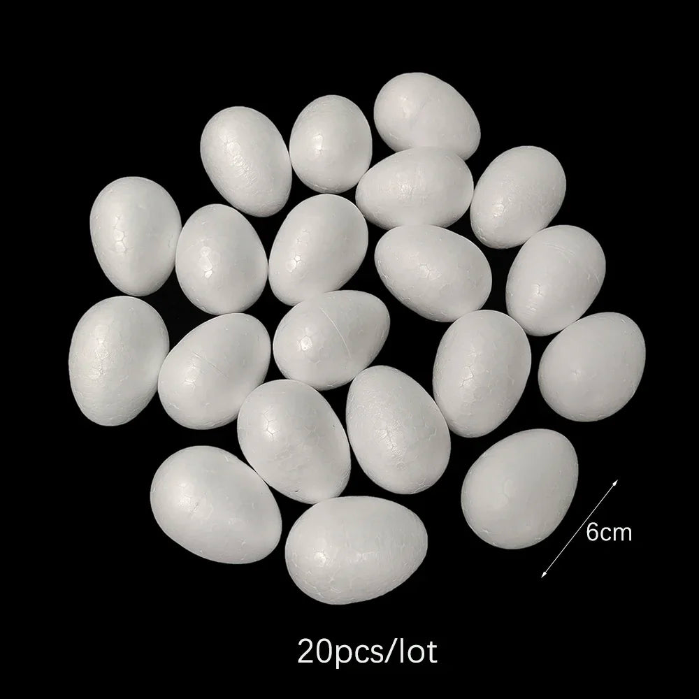 DIY Plastic Easter Eggs for Painting - White Craft Eggs for Kids Easter Activities