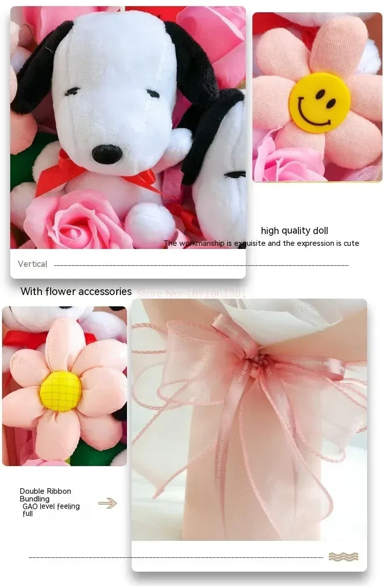 Plush Puppies Bouquet Gift - Graduation, Birthday & Mother's Day