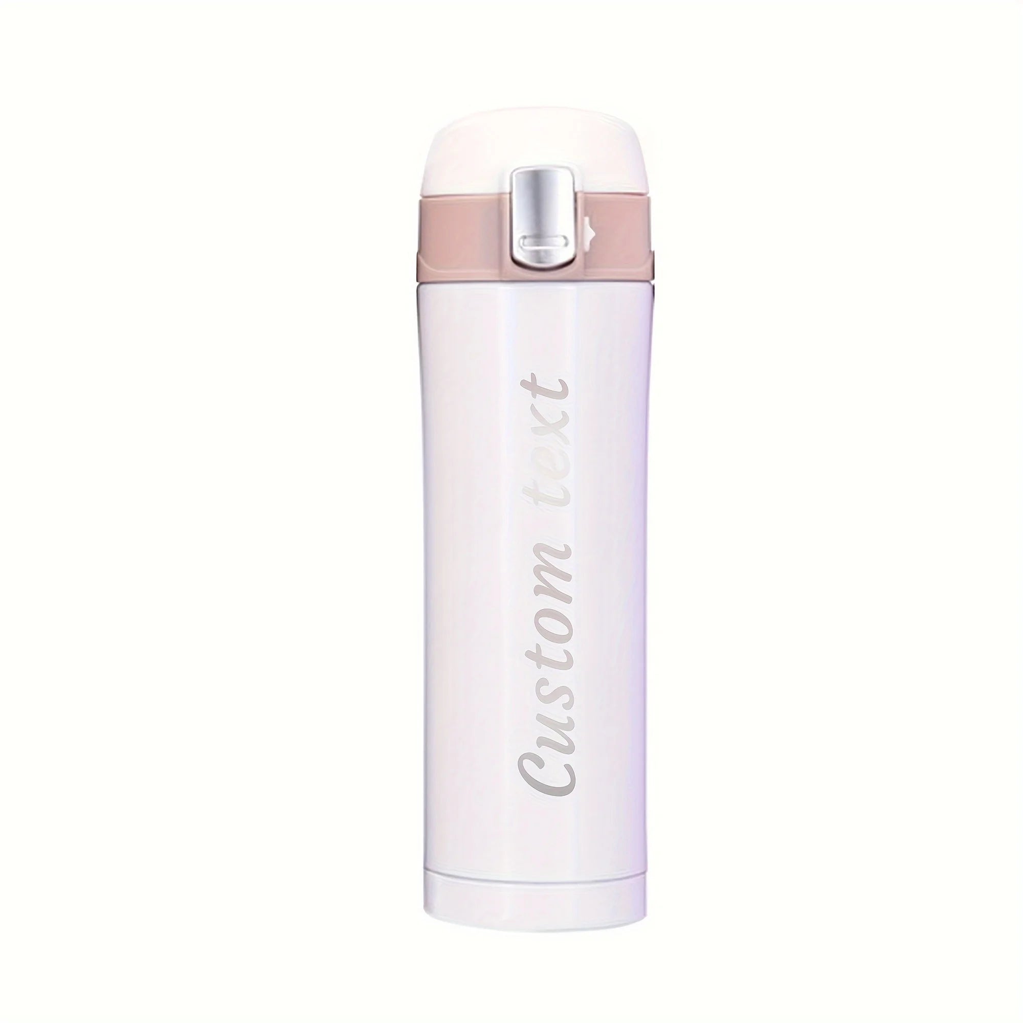 Personalized Laser Engraved Water Bottle – Insulated Stainless Steel 500ml with flip lockable lid