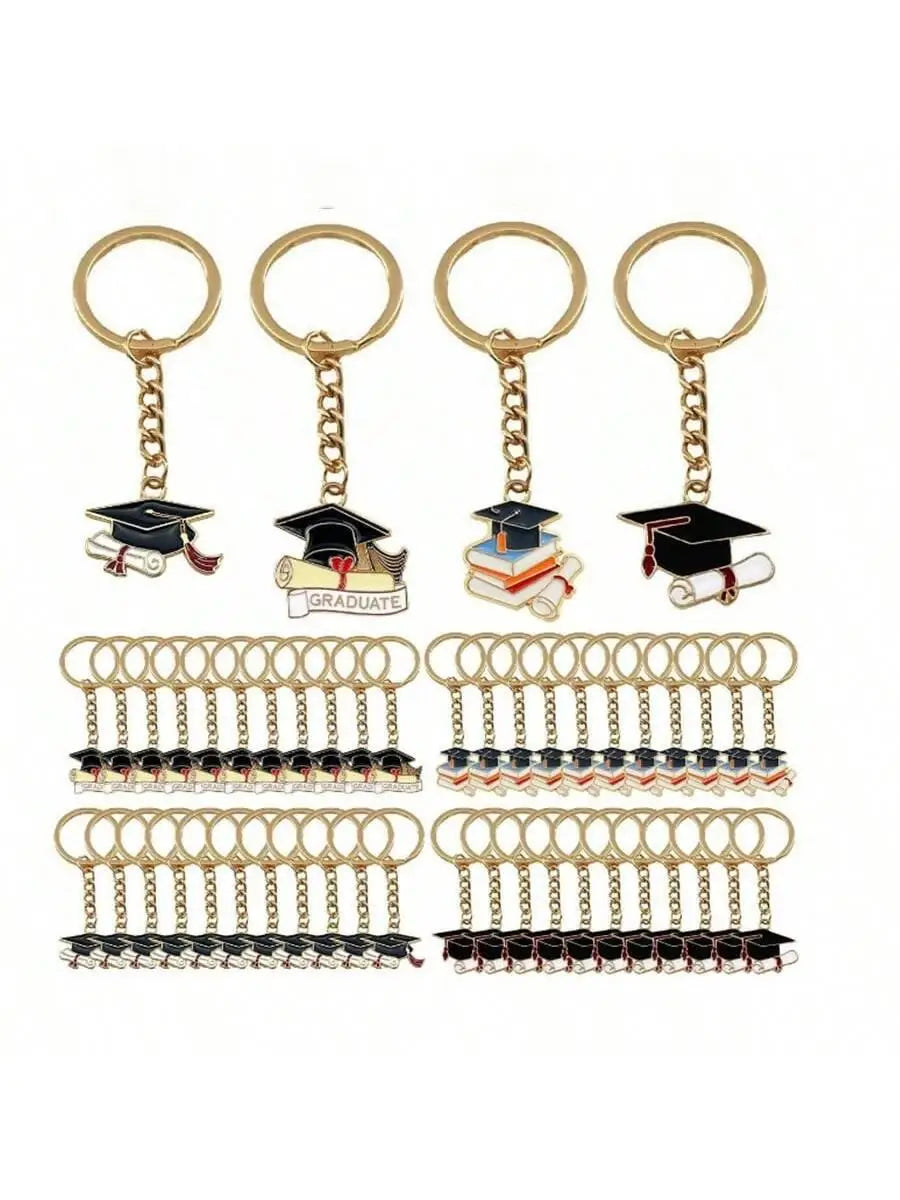 Graduation Cap Keychains - Happy Graduation Gifts (20 Pack)