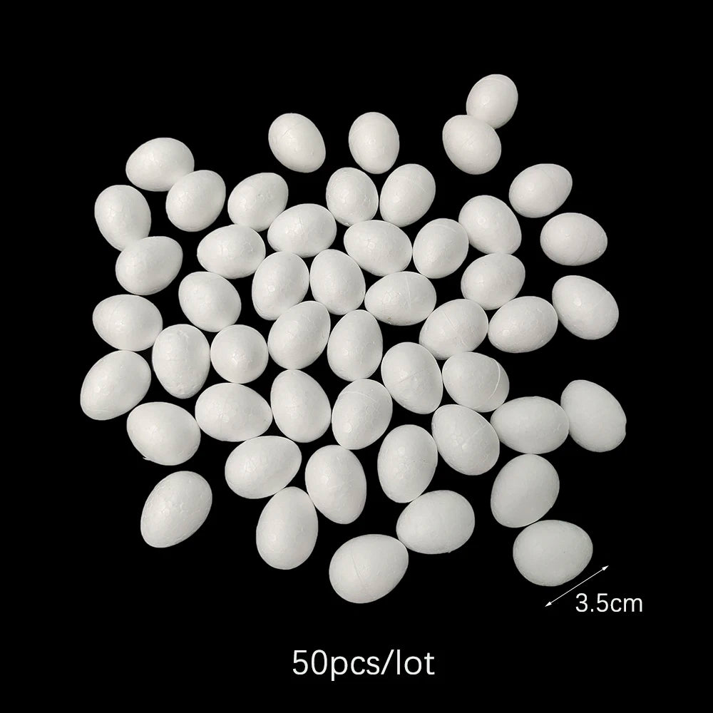 DIY Plastic Easter Eggs for Painting - White Craft Eggs for Kids Easter Activities