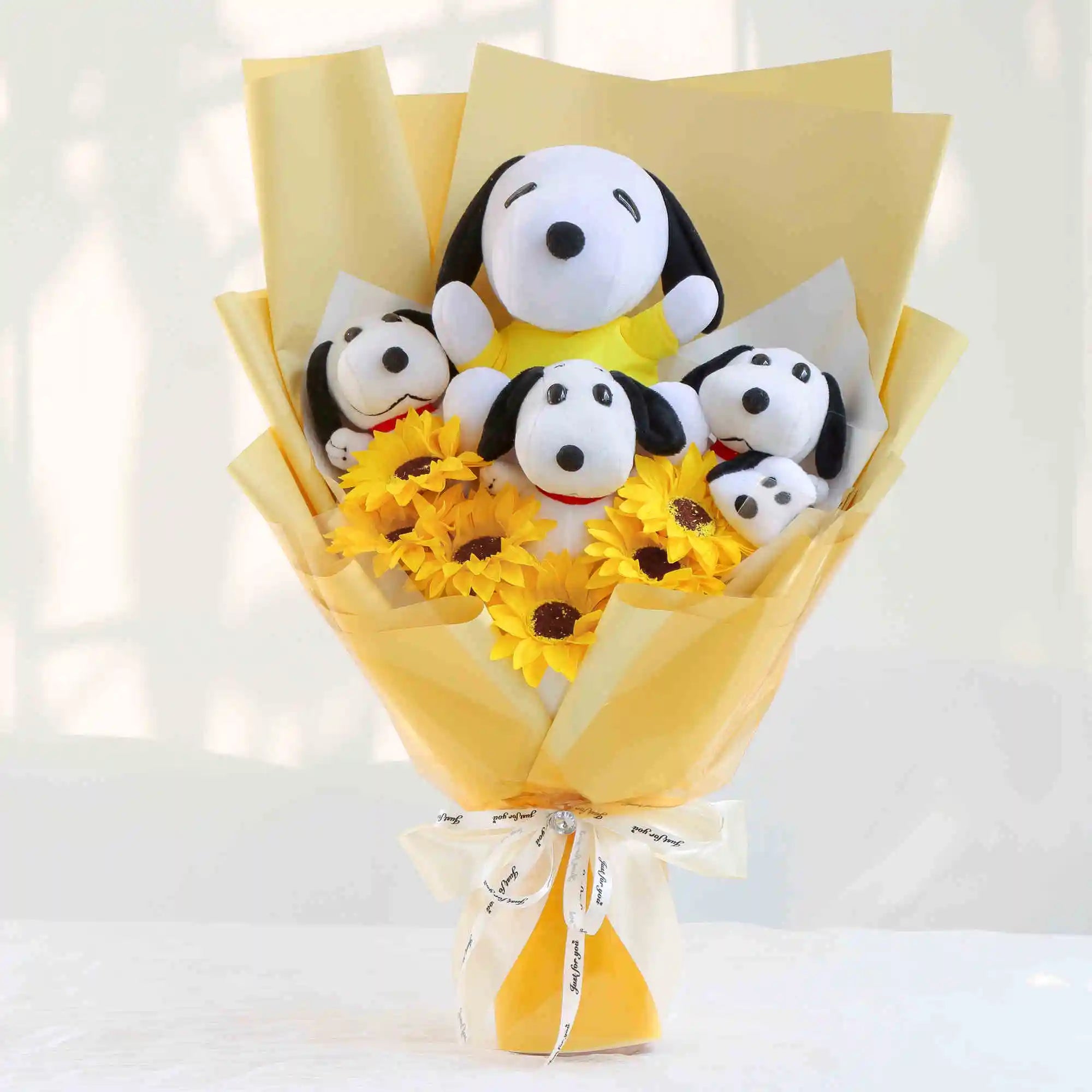 Plush Puppies Bouquet Gift - Graduation, Birthday & Mother's Day