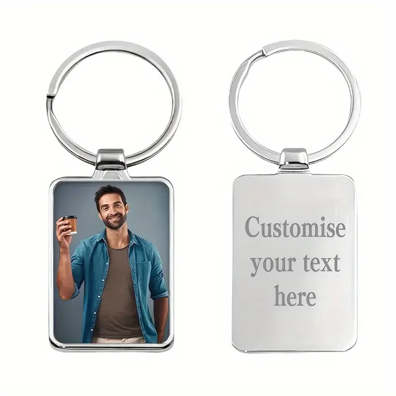 Personalised Photo Keychain - Custom Printed Keychain, the Perfect Gift for Festive Occasions