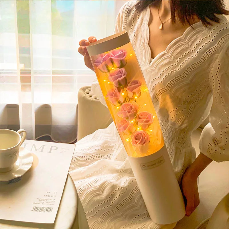 Charming Rose Bouquet Soap Flower Gift Box Perfect Gift for Valentine's Day Wedding & Engagement Unique Home Decor Accents