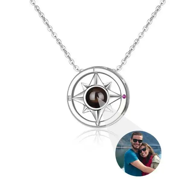 Custom Photo Necklace Gift - Personalized Projection Pendant