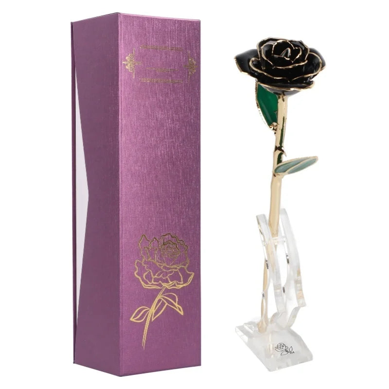 24K Gold Plated Rose - Eternal Valentine's Day Anniversary Gift