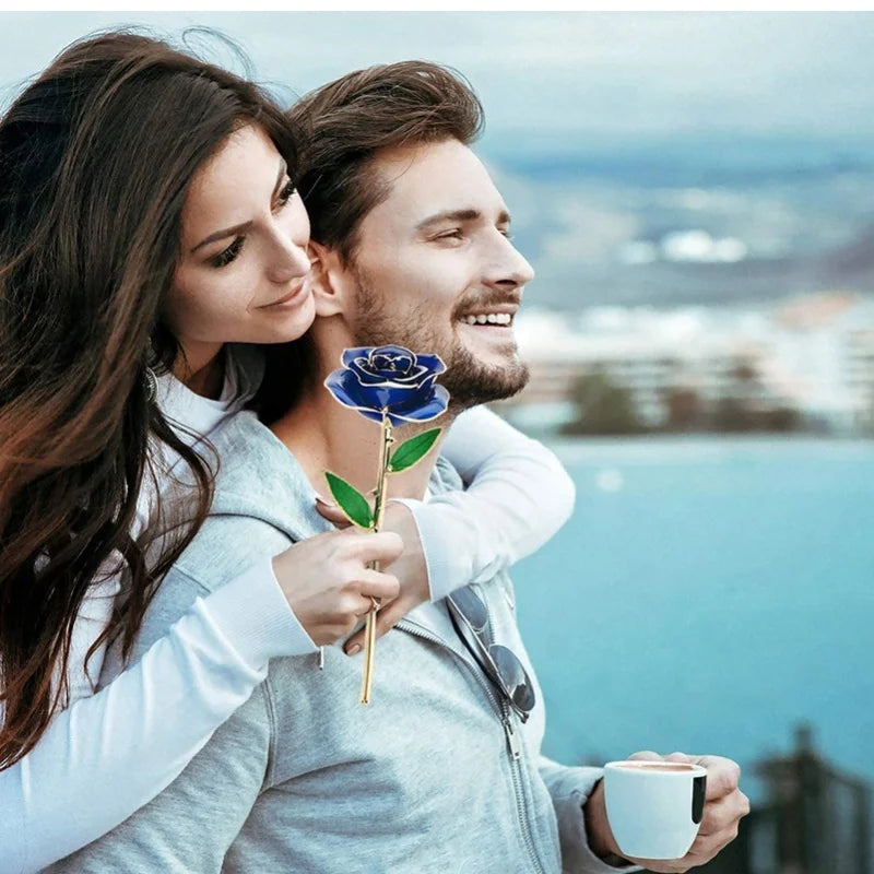 24K Gold Plated Rose - Eternal Valentine's Day Anniversary Gift