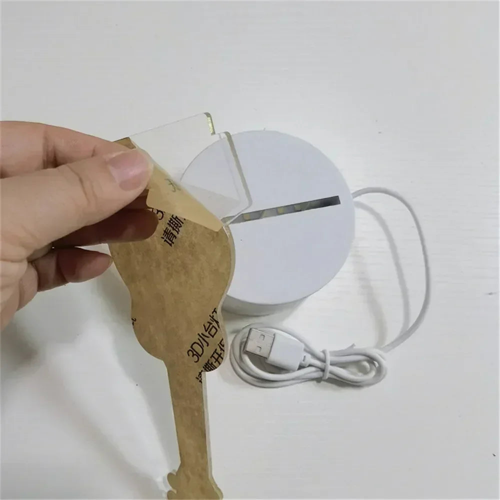 Wedding Birthday Gift Love 3D Acrylic Neon Sign USB Led Lamp Children's Night Lights Table Lamp Valentines Day Bedside Lamp