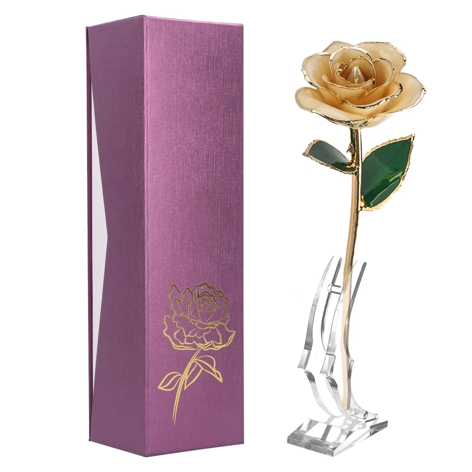 24K Gold Plated Rose - Eternal Valentine's Day Anniversary Gift
