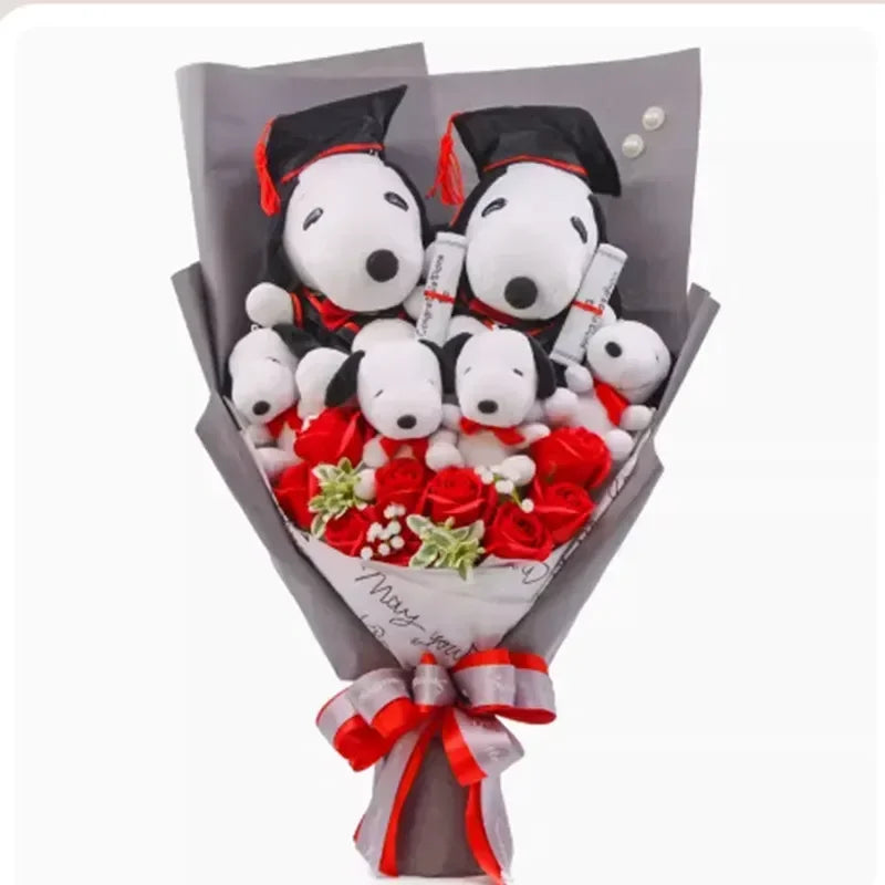 Plush Puppies Bouquet Gift - Graduation, Birthday & Mother's Day