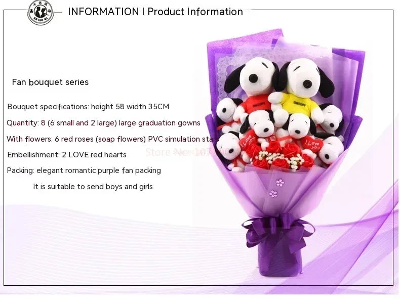 Plush Puppies Bouquet Gift - Graduation, Birthday & Mother's Day