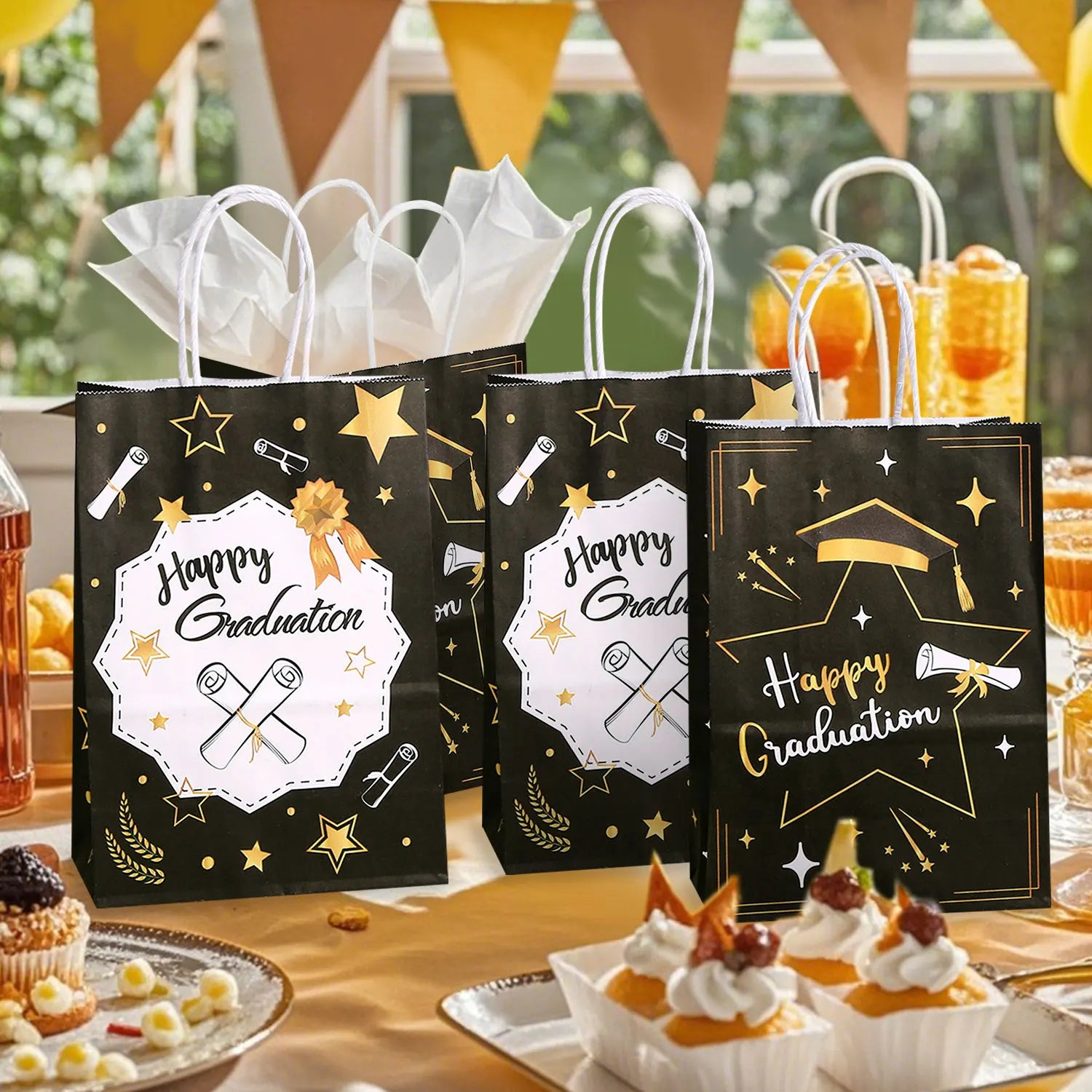 Graduation Gift Bags with Handles - Party Favor Bags