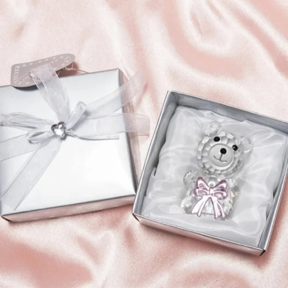 Crystal Bear Figurine Gift - Wedding Favors & Valentine's Day