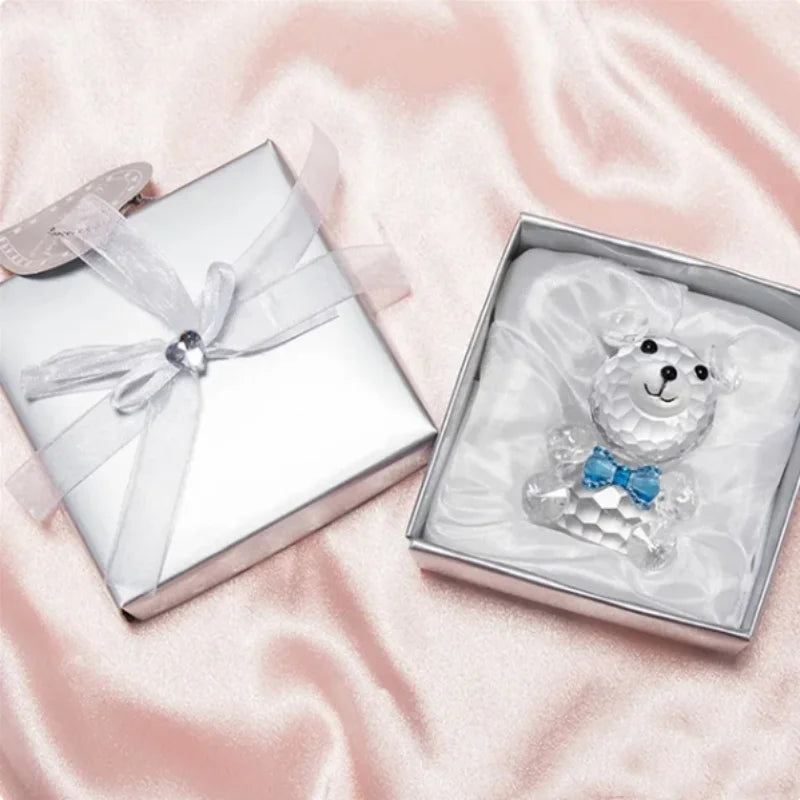 Crystal Bear Figurine Gift - Wedding Favors & Valentine's Day