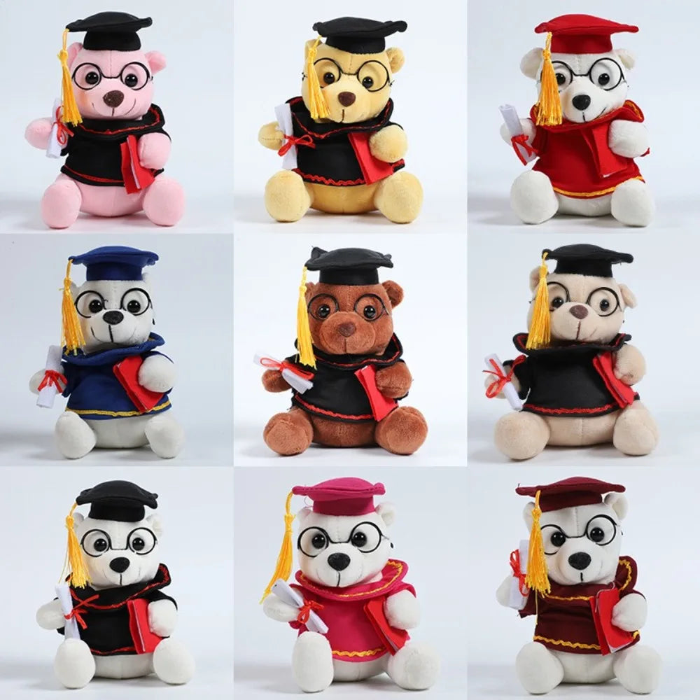 Graduation Gift - Doctor Bear Plush Toy with Glasses & Cap