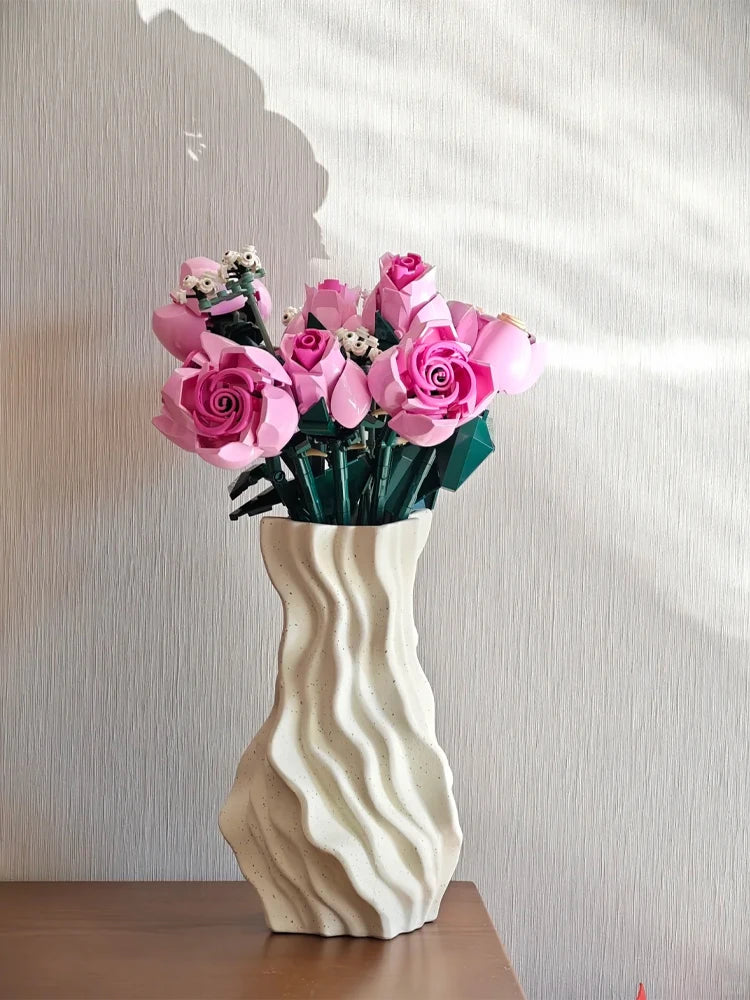 Building Block Rose Bouquet - Mother's Day & Christmas Gift Set