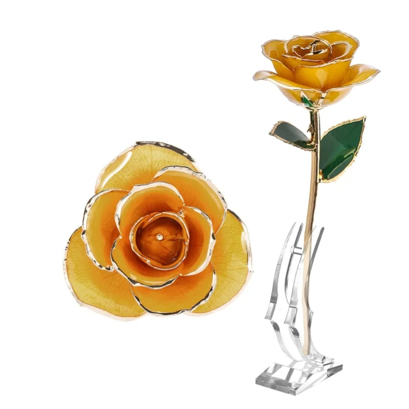 24K Gold Plated Rose - Eternal Valentine's Day Anniversary Gift