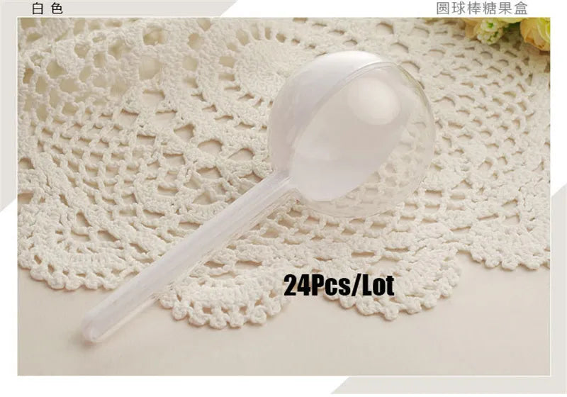 Wedding Gift Boxes for Guests, Plastic Candy Box, Cute Lollipop Shape, Candy Boxes, Party Favors, Candy Holders, Gift Boxes, 24P