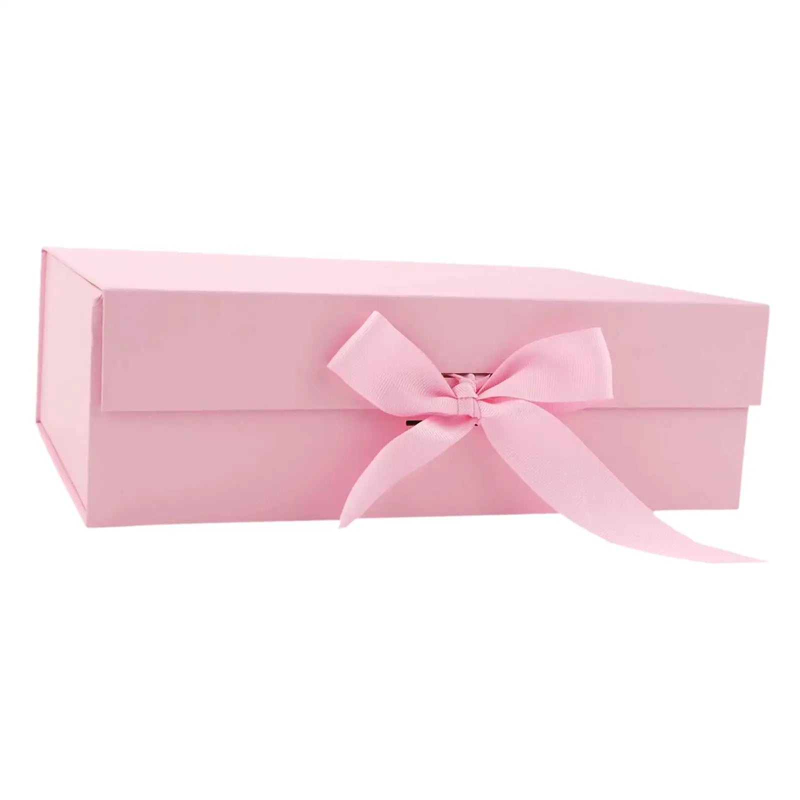 Gift Box with Ribbon - Large Reusable Box for Weddings & Special Occasions