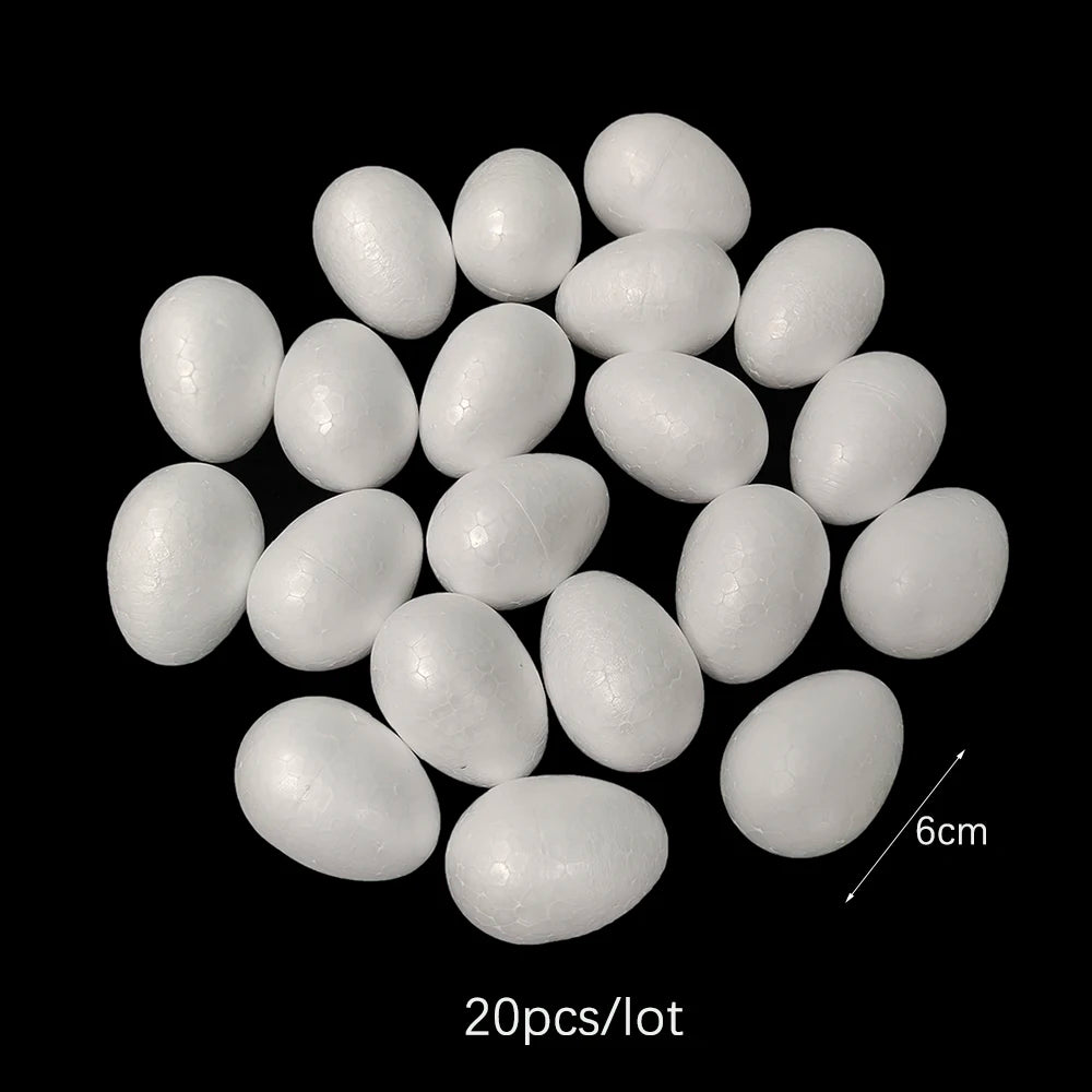 DIY Plastic Easter Eggs for Painting - White Craft Eggs for Kids Easter Activities